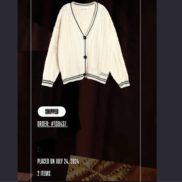 Authentic Official Limited Taylor Swift Cardigan Folklore Album M/L - Picture 9 of 9